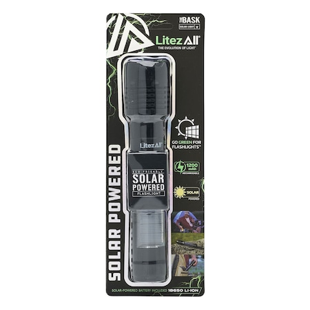 Litezall Bask Solar Powered Flashlight LA-SLRTORCH-6/24